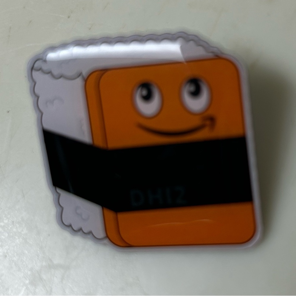 Amazon Hawaii’s Cute Spam Musubi Pin🧡Limited Edition. 1 1/4” wide.